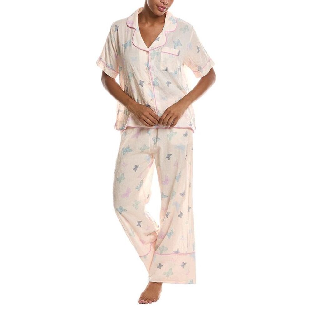 Honeydew Womens 2Pc Good Life Shortie Pajama Set, Pink